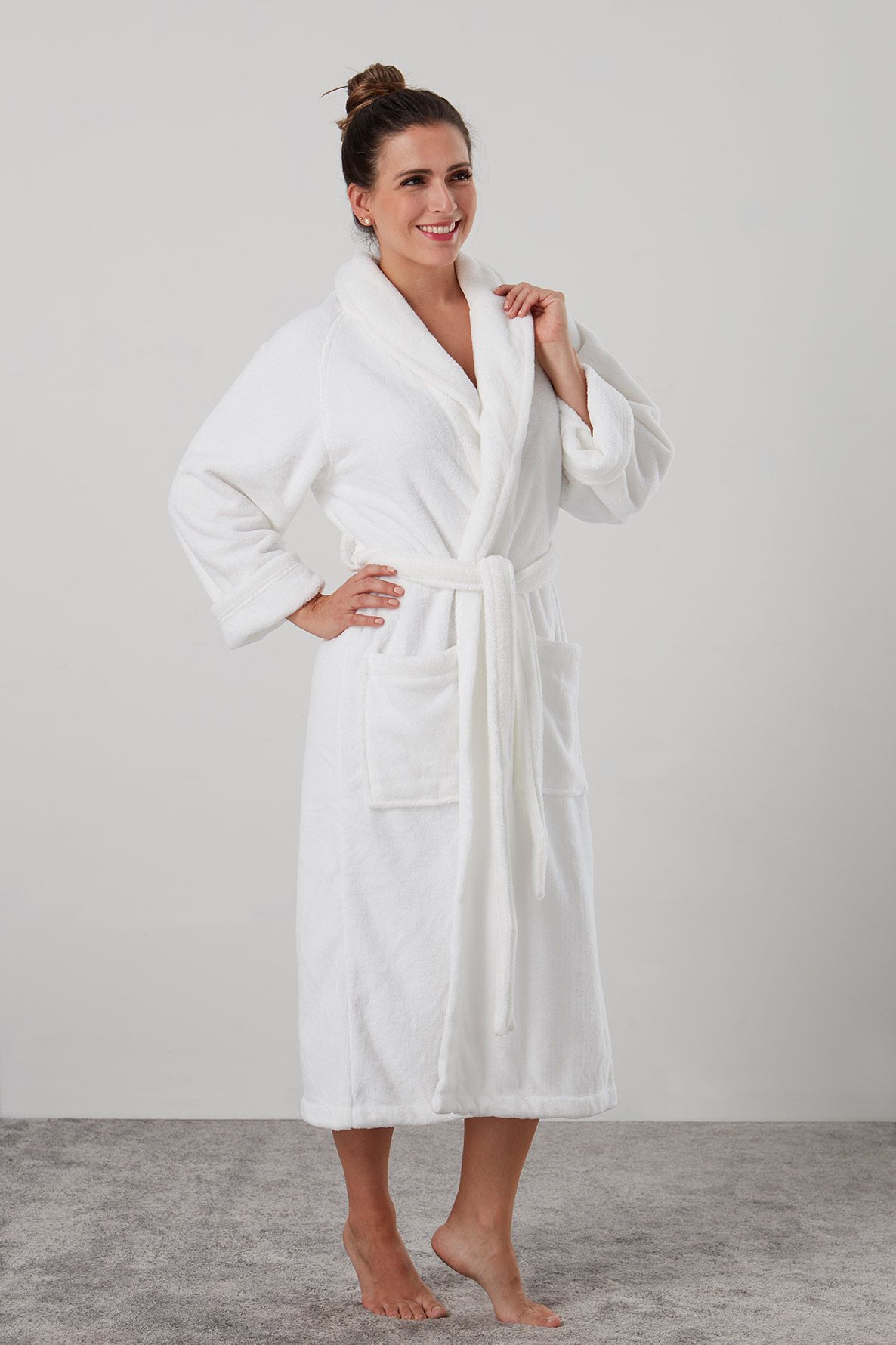 Manor Women's Plush Robe - White