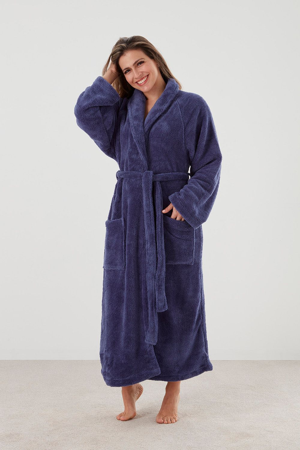 Manor Women's Plush Robe - Night Sky