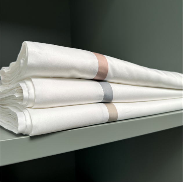 Caetano Sheet Set - White/Blue