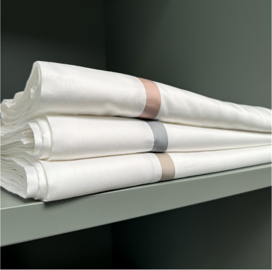 Caetano Sheet Set - White/Blue