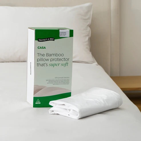 Casa Bamboo Jersey Waterproof Standard Pillow Protector